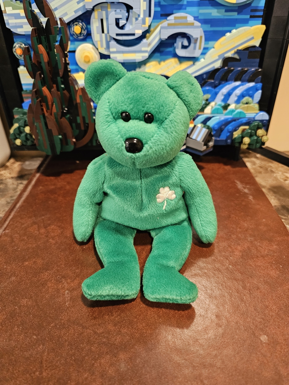 Vintage Ty Beanie Baby Erin the Irish Bear